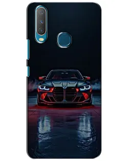 Чехол для Vivo Y15 с картинкой «BMW на мокрой дороге»