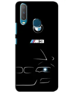 Чехол для Vivo Y15 с картинкой «Минималистичный принт BMW M3»