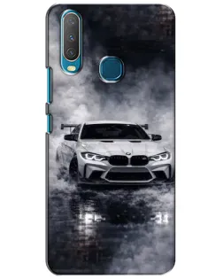 Чехол для Vivo Y15 с картинкой «BMW сквозь туман»