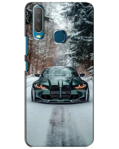 Чехол для Vivo Y15 с картинкой «BMW в зимнем лесу» Чехол для Vivo Y15 с картинкой «BMW в зимнем лесу»