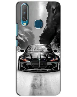 Чехол для Vivo Y15 с картинкой «BMW — акварельный дрифт»