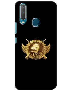Чехол для Vivo Y15 с картинкой «PUBG — оранжевый градиент»