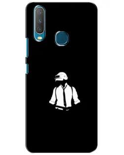 Чохол для Vivo Y15 з картинкою «PUBG — білий шолом» Чохол для Vivo Y15 з картинкою «PUBG — білий шолом»