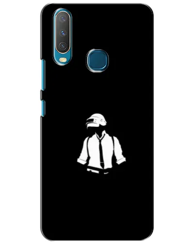Чехол для Vivo Y15 с картинкой «PUBG — белый шлем»