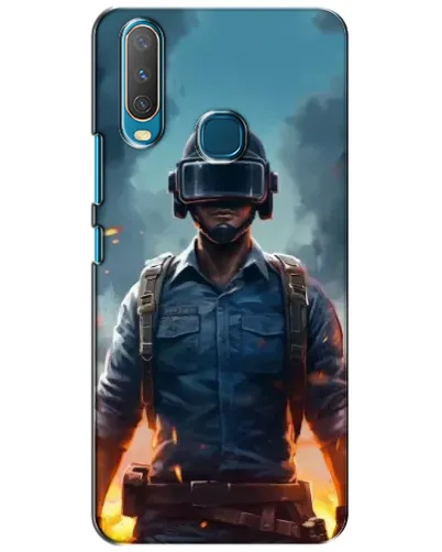 Чехол для Vivo Y15 с картинкой «PUBG — реалистичный герой»