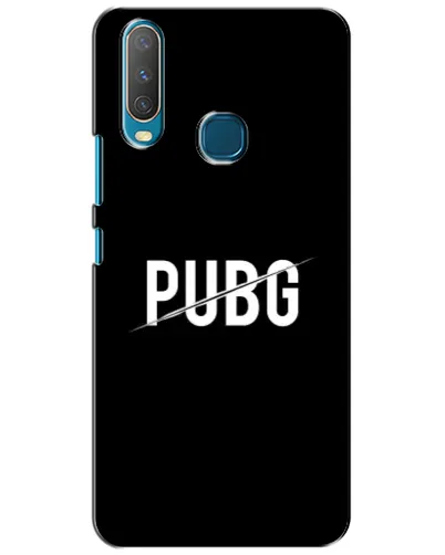 Чехол для Vivo Y15 с картинкой «PUBG — белый логотип»