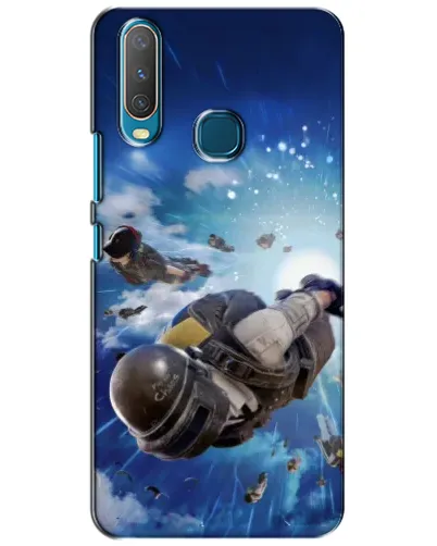 Чехол для Vivo Y15 с картинкой «Десант PUBG — прыжок»