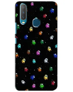 Чехол для Vivo Y15 с картинкой «Экипаж Among Us»