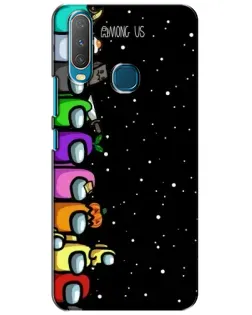 Чехол для Vivo Y15 с картинкой «Команда Among Us»