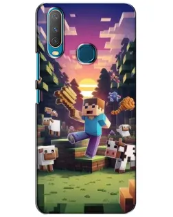 Чохол для Vivo Y15 з картинкою «Стів на фермі» Чохол для Vivo Y15 з картинкою «Стів на фермі»