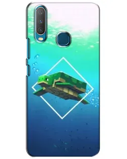 Чохол для Vivo Y15 з картинкою «Черепаха Minecraft»