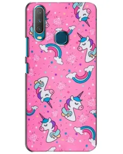 Чехол для Vivo Y15 с картинкой «Unicorn паттерн розовый» Чехол для Vivo Y15 с картинкой «Unicorn паттерн розовый»
