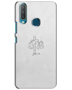 Чохол для Vivo Y15 з картинкою «Івана 3:16 Хрест»