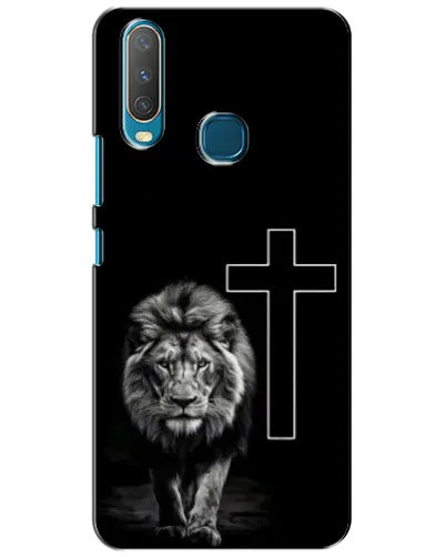 Чехол для Vivo Y15 с картинкой «Лев и Крест»