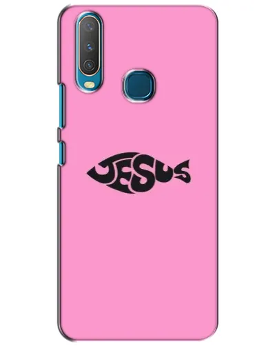 Чехол для Vivo Y15 с картинкой «Розовый символ  Jesus»