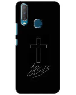 Чохол для Vivo Y15 з картинкою «Графічний хрест Jesus»