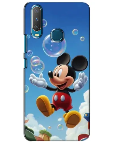 Чехол для Vivo Y15 с картинкой «Mickey и мыльные пузыри»