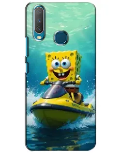 Чохол для Vivo Y15 з картинкою «Спанч Боб на гідроциклі» Чохол для Vivo Y15 з картинкою «Спанч Боб на гідроциклі»
