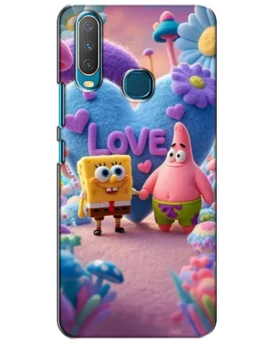 Чехол для Vivo Y15 с картинкой «Губка Боб Патрик»