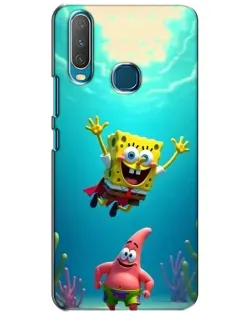 Чохол для Vivo Y15 з картинкою «Спанч Боб під водою»