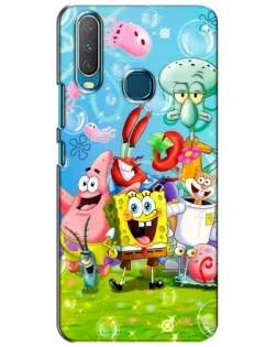 Чохол для Vivo Y15 з картинкою «Губка Боб та друзі»