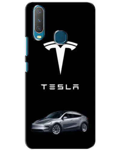 Чехол для Vivo Y15 с картинкой «Tesla Model Y»