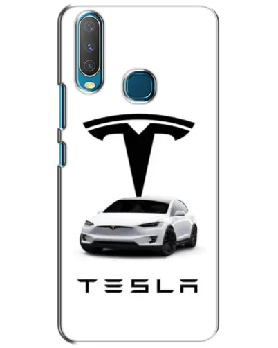 Чехол для Vivo Y15 с картинкой «Tesla White Style»