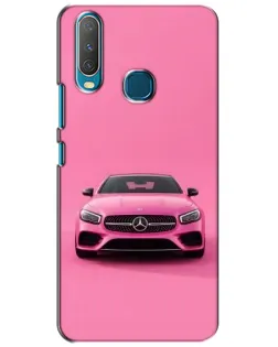 Чехол для Vivo Y15 с картинкой «Розовый Mercedes AMG»