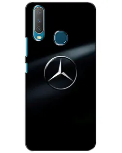 Чехол для Vivo Y15 с картинкой «Mercedes на металле»