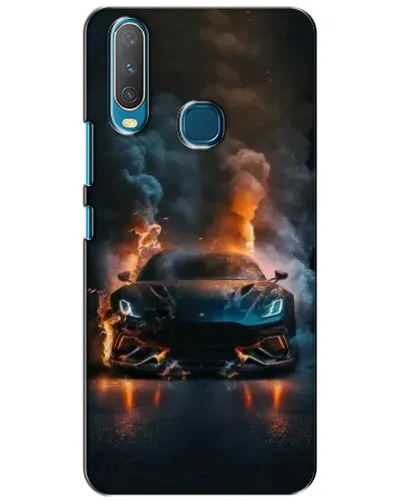 Чехол для Vivo Y15 с картинкой «Lamborghini дымная эстетика»
