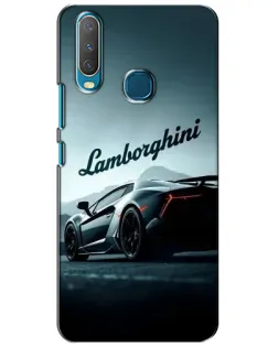 Чехол для Vivo Y15 с картинкой «Классическая надпись Lamborghini»