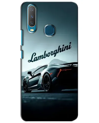 Чехол для Vivo Y15 с картинкой «Классическая надпись Lamborghini»