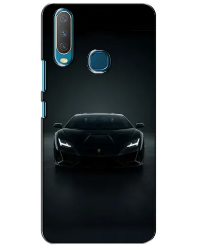 Чехол для Vivo Y15 с картинкой «Черный Lamborghini Aventador»