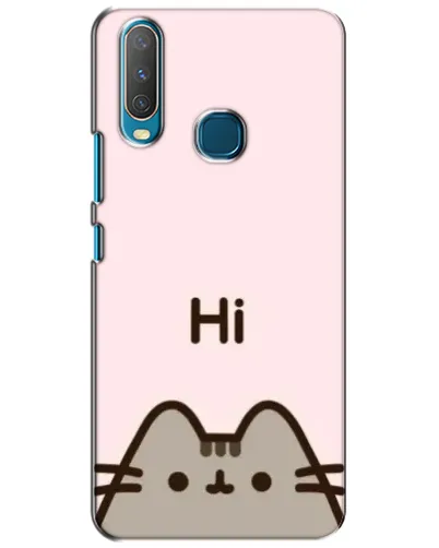Чехол для Vivo Y15 с картинкой «Пушин говорит Hi»
