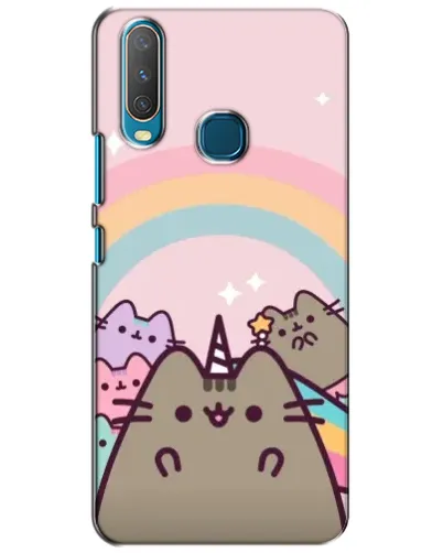 Чехол для Vivo Y15 с картинкой «Единорог Pusheen»