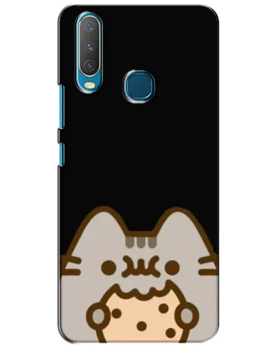 Чехол для Vivo Y15 с картинкой «Пушин на черном»