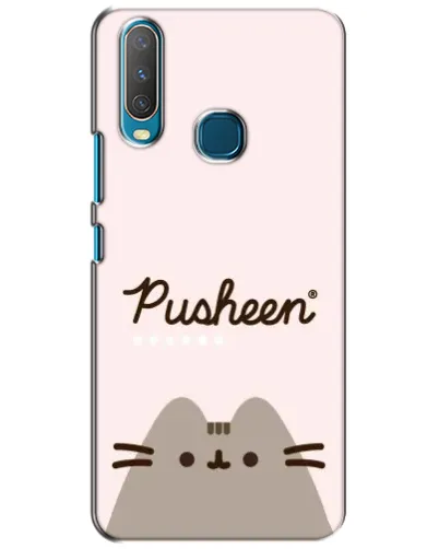 Чехол для Vivo Y15 с картинкой «Pusheen логотип»