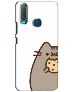 Чехол для Vivo Y15 с картинкой «Пушин с печеньем»