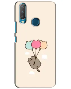 Чехол для Vivo Y15 с картинкой «Пушин на шариках»