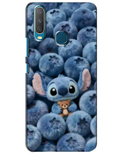 Чехол для Vivo Y15 с картинкой «Стич и голубика»