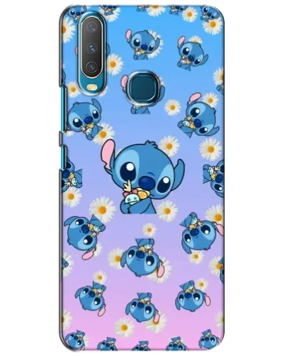 Чехол для Vivo Y15 с картинкой «Паттерн со Стичем»