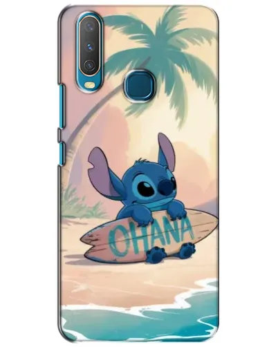 Чехол для Vivo Y15 с картинкой «Стич на серфе»