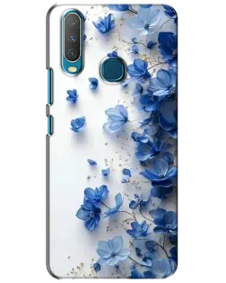 Чехол для Vivo Y15 с картинкой «Голубой цветочный каскад» Чехол для Vivo Y15 с картинкой «Голубой цветочный каскад»