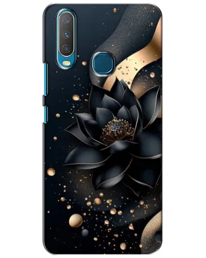 Чехол для Vivo Y15 с картинкой «Черный лотос»