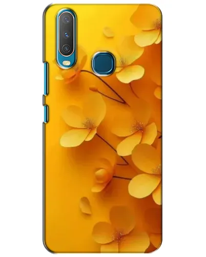 Чехол для Vivo Y15 с картинкой «Золотые лепестки»