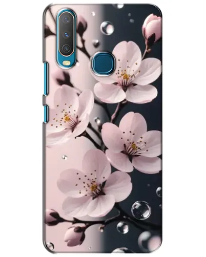 Чехол для Vivo Y15 с картинкой «Нежная сакура и капли» Чехол для Vivo Y15 с картинкой «Нежная сакура и капли»