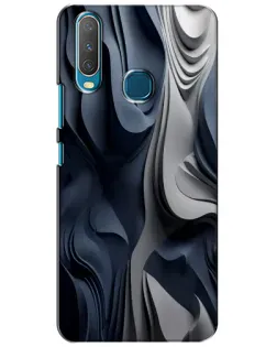 Чохол для Vivo Y15 з картинкою «Об'ємні сині складки»