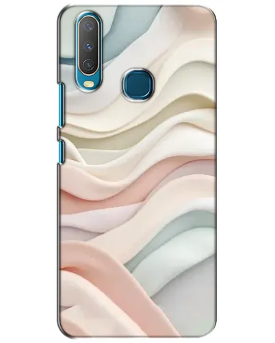 Чехол для Vivo Y15 с картинкой «Пастельные нежные волны»