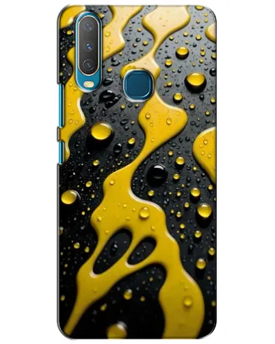 Чехол для Vivo Y15 с картинкой «Жидкое желтое золото»
