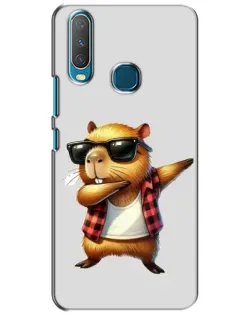Чехол для Vivo Y15 с картинкой «Капибара рэпер даб»